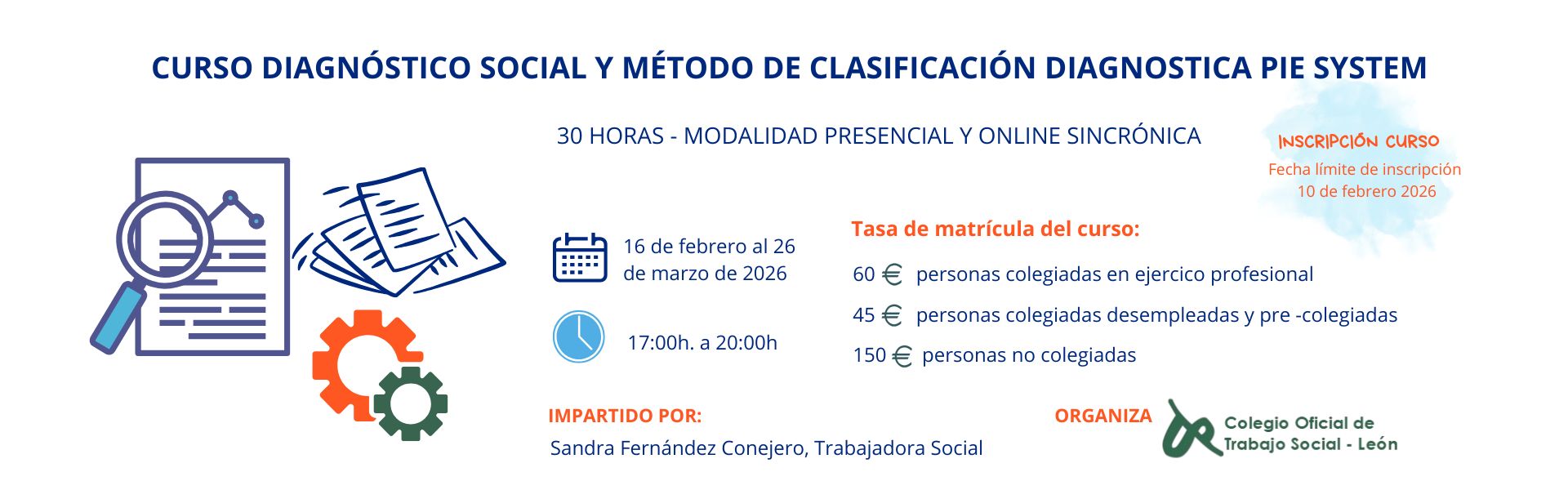 CURSO: DIAGNÓSTICO SOCIAL Y MÉTODO DE CLASIFICACIÓN DIAGNÓSTICA